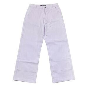 The Kript Wide Leg Double Knee Carpenter Jeans Women's M Workwear